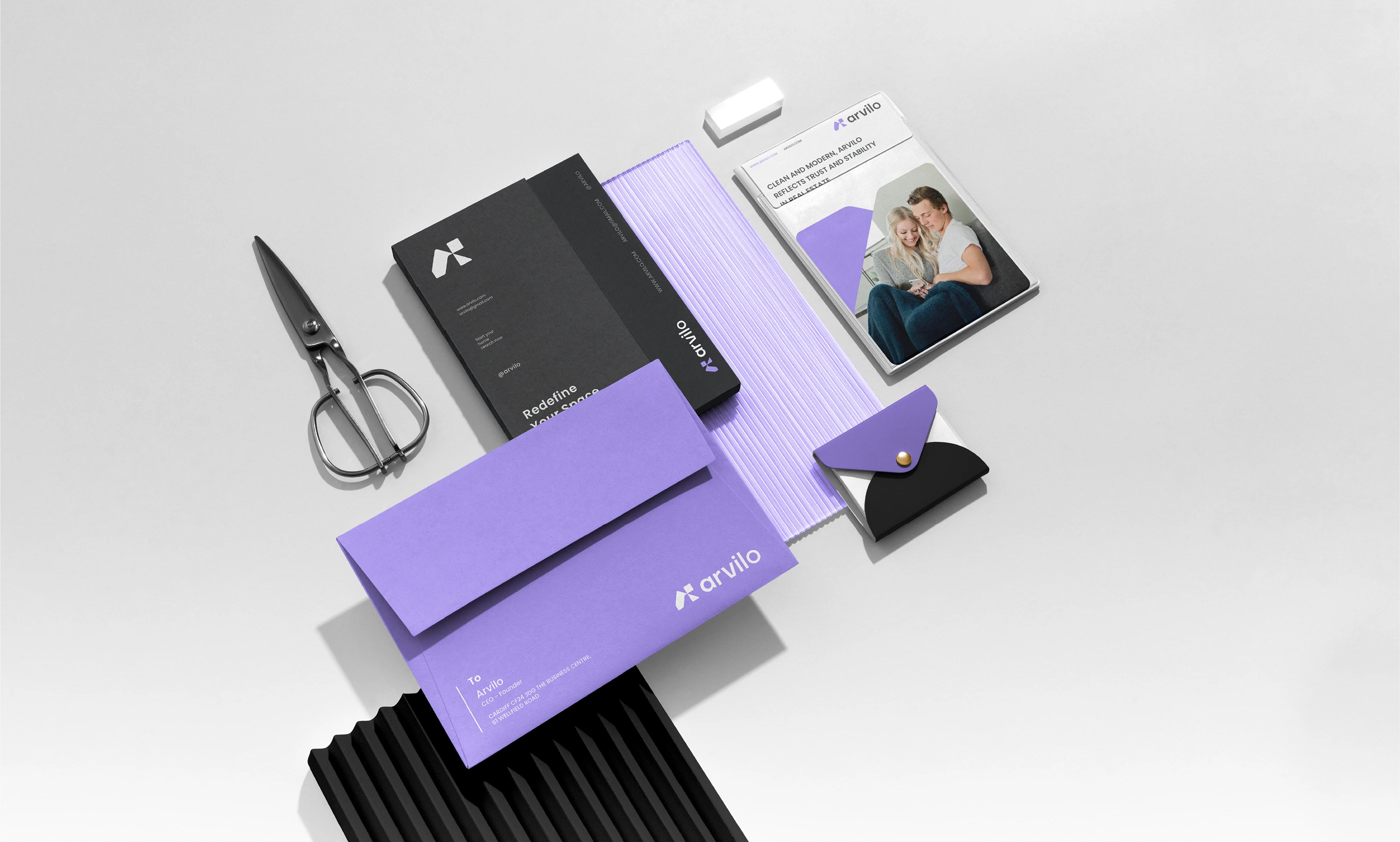 Arvilo - Logo & brand identity 3d animation branding design download free freebie graphic design illustration logo mockup mockup cloud mockupcloud motion graphics ui