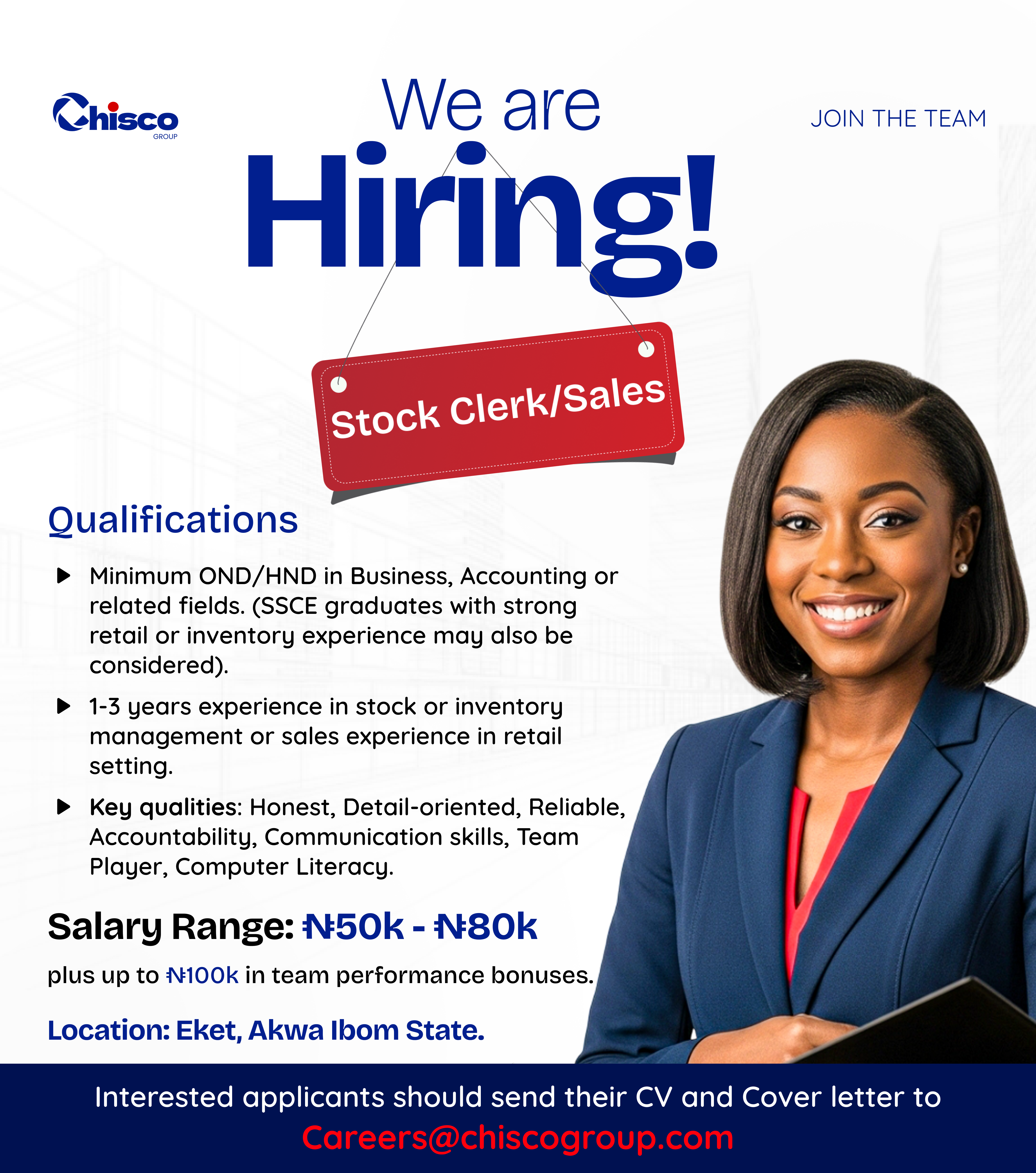 JOB ADVERT FLYER graphic design