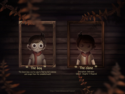Outside | Character app art artist boy dark design game horror illustration story ui ux vaanart