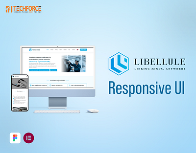 Libellule - Responsive UI branding ui wesbite