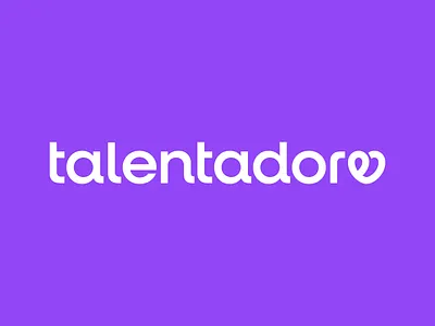 Talentadore creative fun heart hiring logotype soft software talent tech wordmark