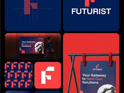 Brand Identity For "Futurist" brand designer brand identity branding company branding design graphic design logo logo branding logo design logo designer logotype social media post