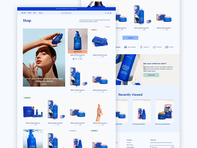 AAVRANI PLP Page beauty design ecommerce plp skincare ui web website