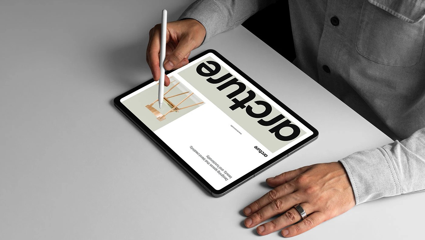 arcture ® Furniture Brand 3d animation branding design download free freebie graphic design illustration logo mockup mockup cloud mockupcloud motion graphics ui