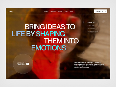 niex. agency agency website creative agency landing page portfolio web web design website