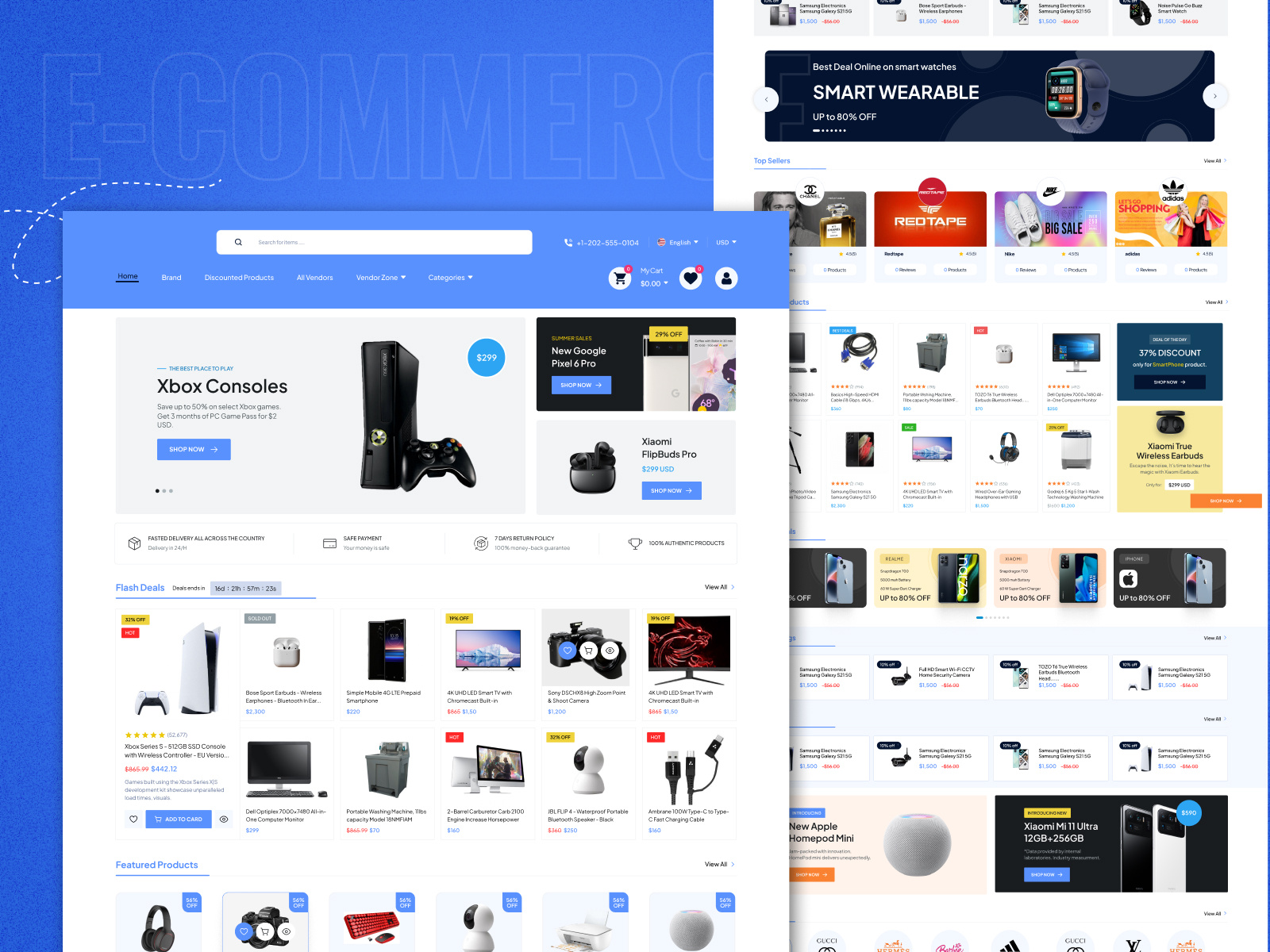 Modern E-Commerce Website UI Design — Smart Shopping Made Simple ecommerce ecommerceui ecommercewebsite landingpagedesign onlinestore productdesign responsivedesign shopui uidesign webdesign