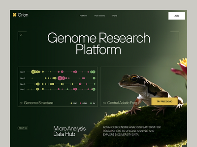 Website for a Analytics Platform ✦ Orion design interface product service startup ui ux web website
