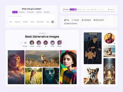 Imageniz – AI Art Generator Platform branding design figma figmadesign graphic design illustration logo ui uidesign uiux