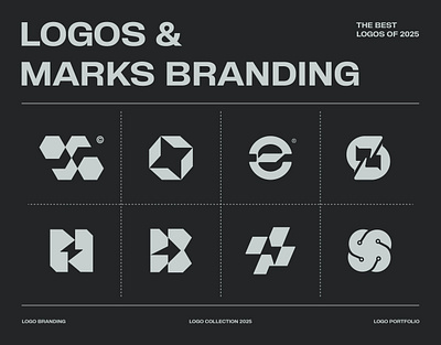 Modern Logo Marks Collection – 2025 Edition brandidentity branding businesslogo creative customlogo designinspiration graphicdesign lettermark logo logocollection logodesign logomark logotype minimal modernlogo monogram motion graphics vectorlogo