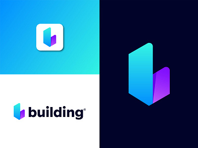 Buildind app logo design brand design brand identity branding design flat design graphic design illustration logo