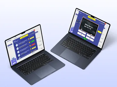 Gamification Screens for a Student Learning Platform desktop ui ux