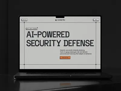 Cimento AI – Website for Next-Gen Security Awareness cyber cybersecurity design framer illustration website