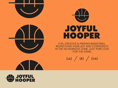 Joyful Hooper ball basketball brand branding hat hoop hoops logo mascot nba nike smile sports symbol training wnba