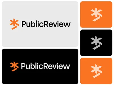 PublicReview brand identity branding logo logo design logotype modern logo p logo star logo symbol