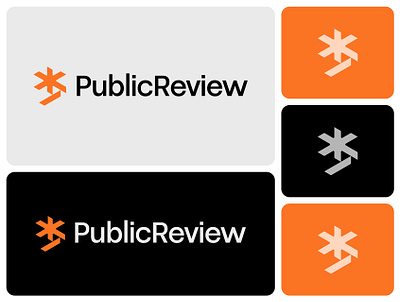 PublicReview brand identity branding logo logo design logotype modern logo p logo star logo symbol