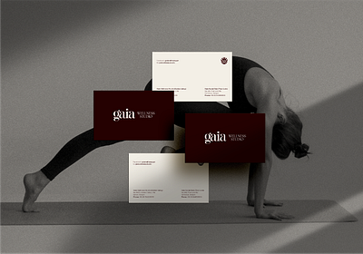 Gaia Wellness Studio brand identity branding feminine branding logo design packaging design pilates branding pilates studio logo premium wellness logo wellness branding wellness logo wellness studio branding