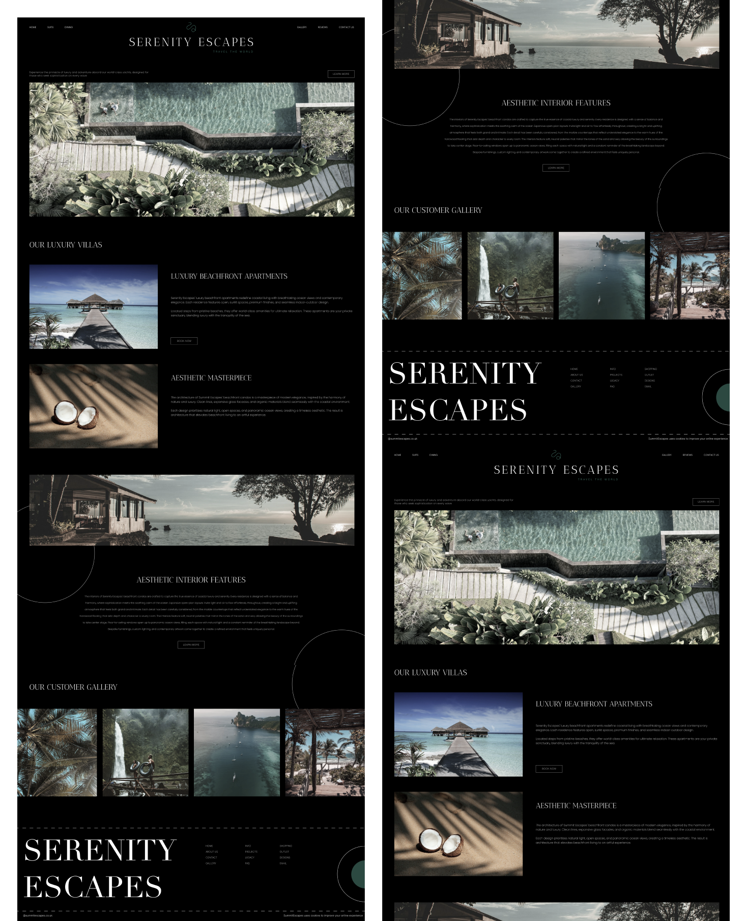 Example of Luxury Landing Page Design