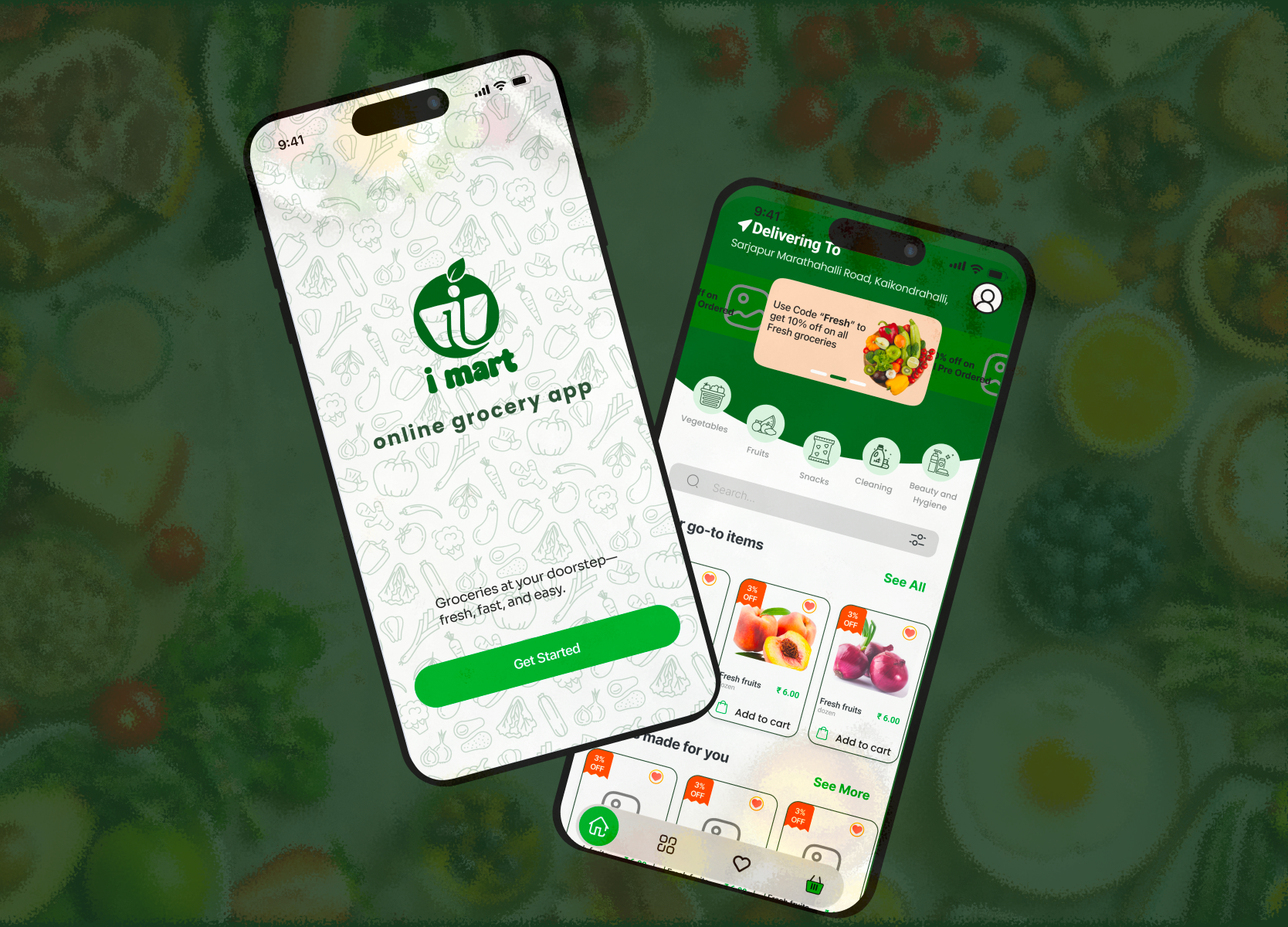 Imart- Grocery app Ui figma mobile app ui