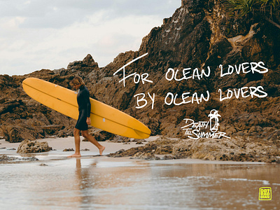 Death Till Summer Tagline beach logo east coast logo hand drawn hand drawn logo hand lettering handwriting monogram ocean brand palm tree logo surf brand surf logo surfboard logo tropical logo water logo wave logo west coast logo