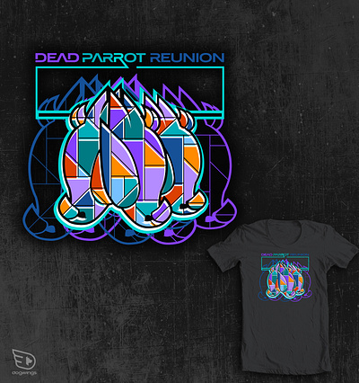 Band shirt designs band chipdavid design dogwings drawing parrot vector