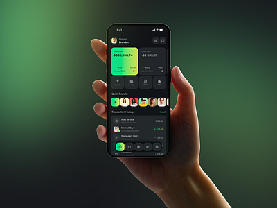 Fintech Bank App app bank banking clean fintech minimal mobile ui wallet web
