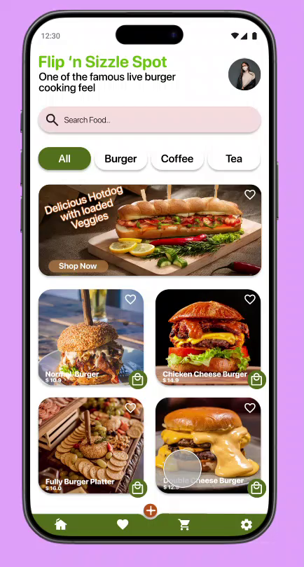 Example of Clean UI With A Creative Twist.