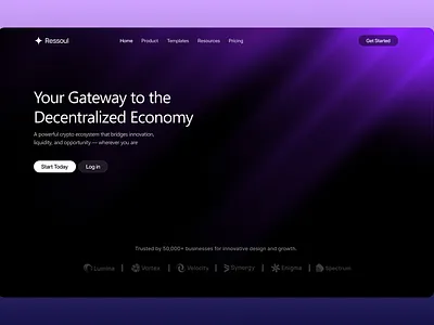 Crypto Web3 Landing Page — Modern Hero Section Design blockchaindesign cleaninterface cryptoplatform cryptoui cryptowebsite darkmodeui fintechdesign herosection landingpagedesign modernui uiuxdesign web3design web3landingpage