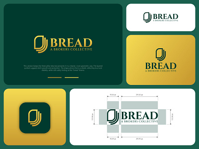 Bread - A Brokers Collective brand identity brand logo branding bread bread logo clear space logo gradient logo layer layer logo logo logo branding logo design logo folio logo identity logo type minimal logo modern logo