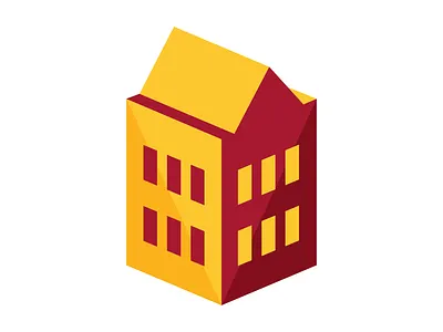 Iowa State Residence Hall Logo Icon architecture branding cyclones design graphic design icon iowa state logo vector