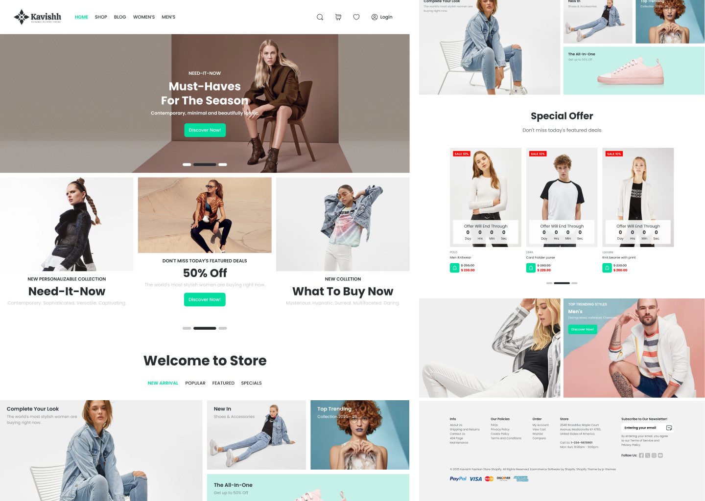 Fashion Brand Landing Page branding landing page ui ux web design