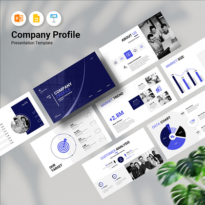 Company Profile Presentation Template 3d agency animation branding business company corporate creative design graphic design illustration infographic infographic resume motion graphics pitch deck presentation profile proposal slide ui
