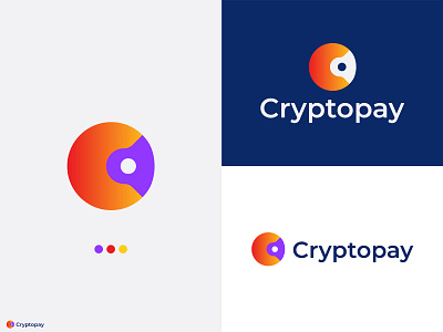 Cryptopay app logo design brand design brand identity branding design flat design graphic design illustration logo