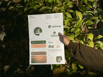 TailTime animal logo brand branding design dog logo graphic design logo logodesign logomark logos tail logo