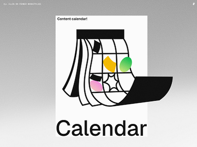 Content calendar! character design design illustration product ui vector webdesign