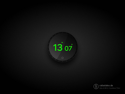 Daily UI 014: Kitchen Timer – Designing for Chaos appliance interface countdown timer daily ui dark ui figma interface design kitchen timer minimal design physical product product design ui design user experience ux design web design wix madefor display