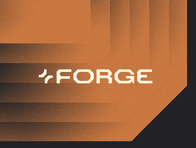 Forge Branding brand design branding design geometric graphic design icon illustration it logo modern orange tech technology ui vector