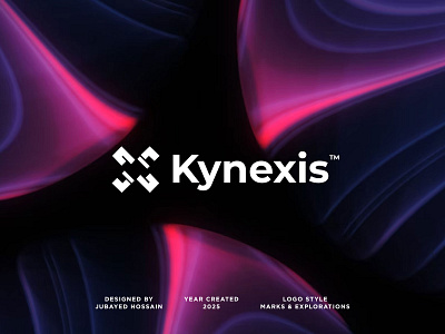 Kynexis™ Logo Design digital identity futuristic logo geometric design innovative brand mark kynexis logo logo for sale minimalist brand modern logo professional logo design tech branding