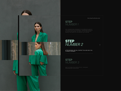 Website for stylist — one of the screens design fashion landing page stylist ui uiux web design