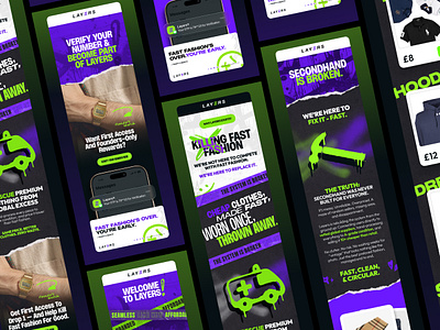 Email Newsletter Design - Layers 2nd Hand Fashion branding email design email newsletter email template graphic design marketing
