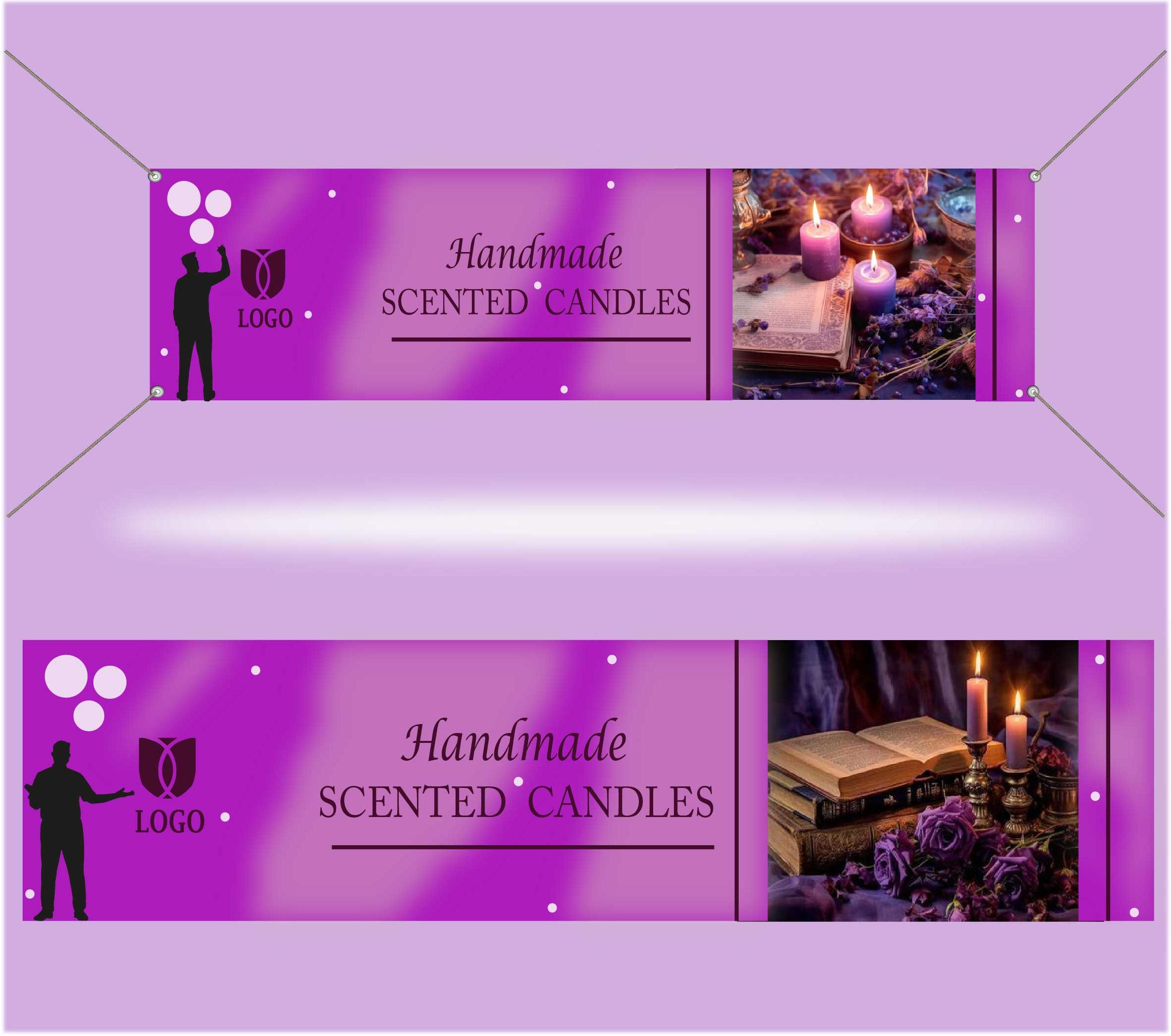Branded Scented Candle Display Design adobe illustrator bannerdesign brandingdesign craftedwithlove creativedesign creativegraphics designportfolio dribble design graphicdesign handmadedesign marketingdesign moderndesign productbanner scentedcandles smallbusinessdesign socialmediabanner visualmarketing