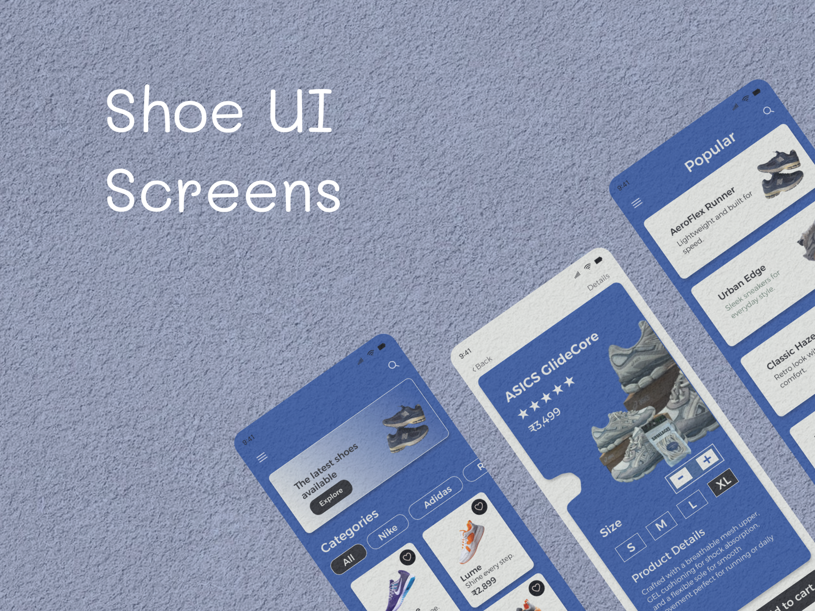 Shoe Store App UI Design app concept clean design ecommerce app mobile app modern ui shoe app sneaker app ui ui design ux design