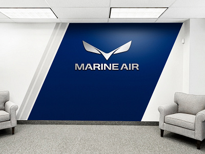 Marine Air / VII aerospace air brand brand identity branding defense design environmental design graphic design identity logo logo design marine marine air maritime sign fabrication signage signage design visual identity
