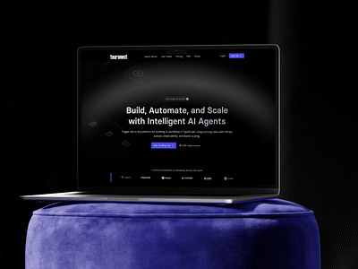 AI Agents & Workflow Homepage aidesign clientwork creativedesign designcommunity designthinking digitalexperience landingpagedesign opentowork productdesign uiuxdesign uxstrategy webdesign