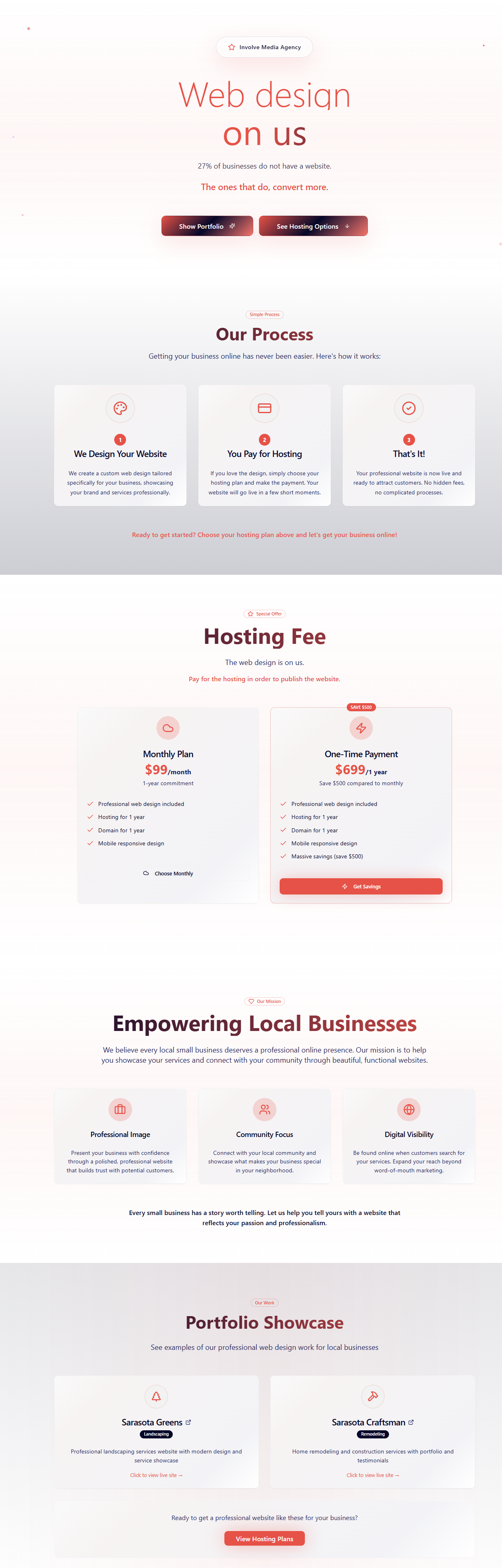 Involve Media Agency landing page b2b branding color design graphic design landing page pricing pricing page typography ui visual visuals web design web design agency white space