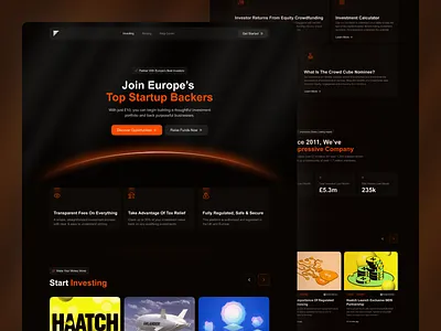 Investment Landing Page ai investment bank banking finance financial fintech industrial industrial investment invest investing investment investment website investor landing page minimal saas saas landing page startup startup landing page web design