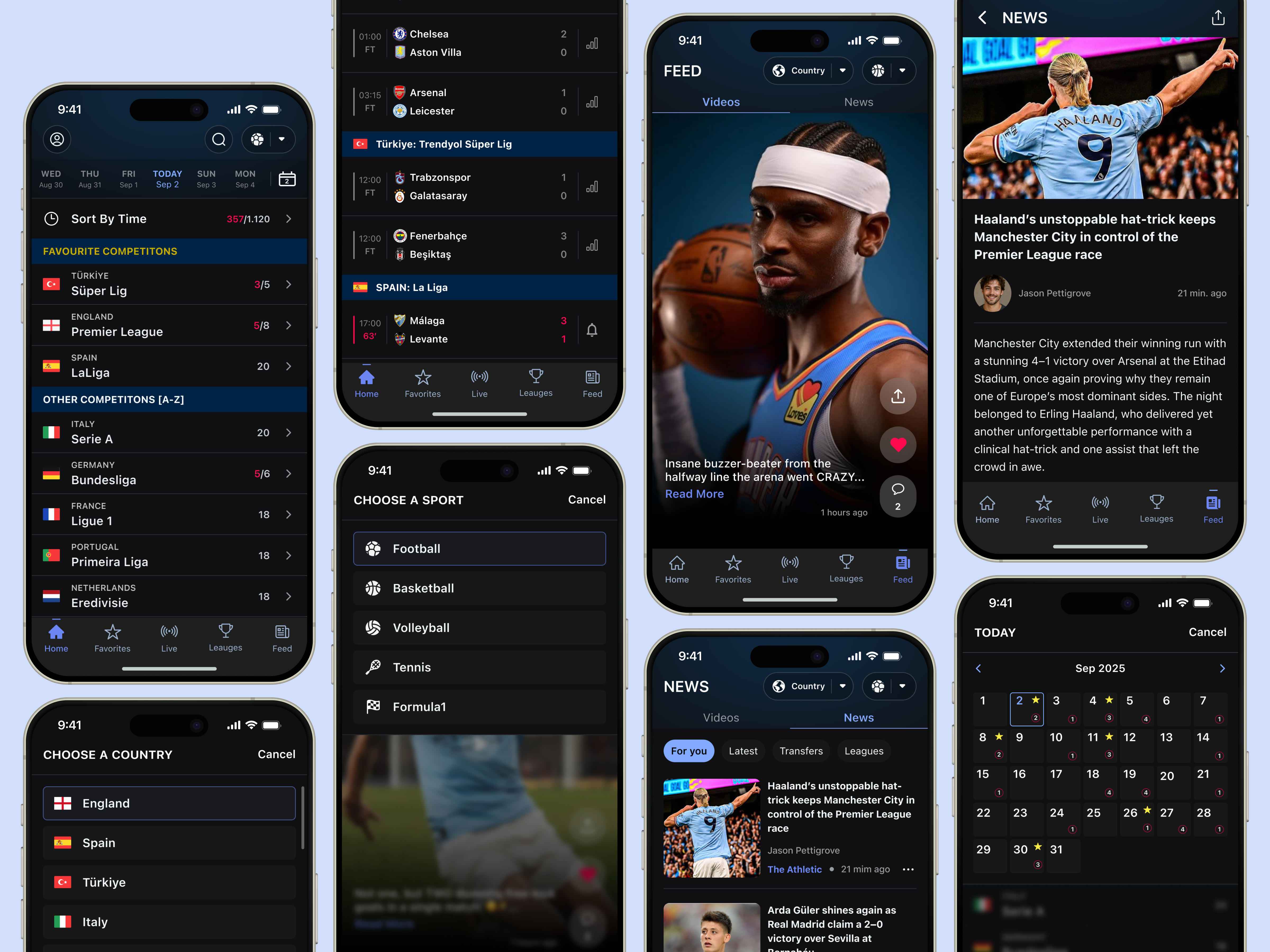 ArenaX – Live Scores App | Home & Feed Exploration basketballapp darkmodeui designsystem feeddesign footballapp interactiondesign iosapp livescores matchcenter mobileappdesign mobileui productdesign sportsapp sportsnews sportsui uidesign uxdesign