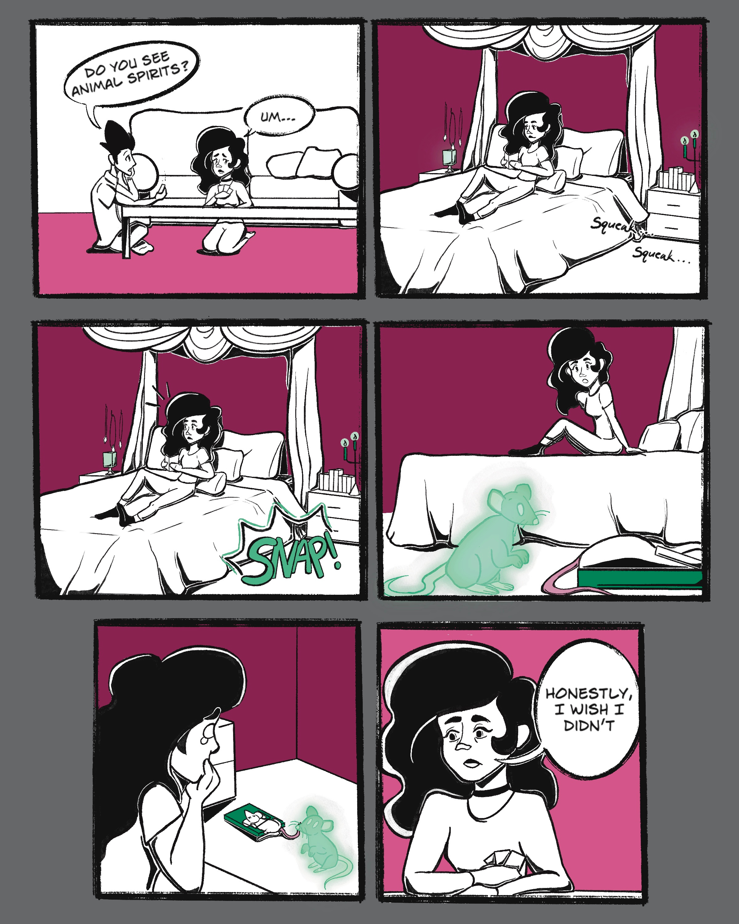 "Spirit Animal" (2024) comic comic art digital art digital comic digital comic art digital illustration ghosts illustration spooky