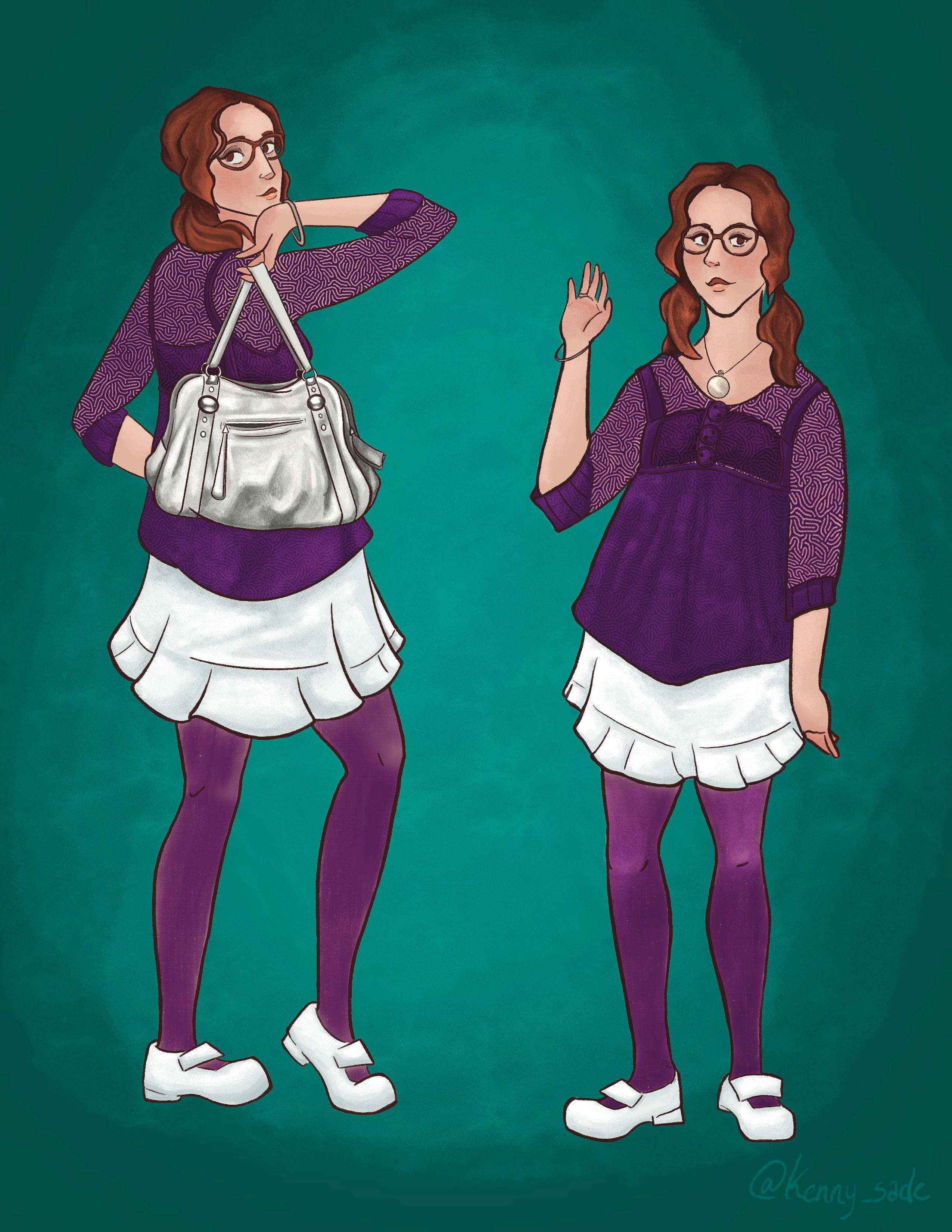 "If She Was A Cartoon Character" (2025) character design digital art digital illustration fashion fashion inspo illustration procreate youtube youtube shorts