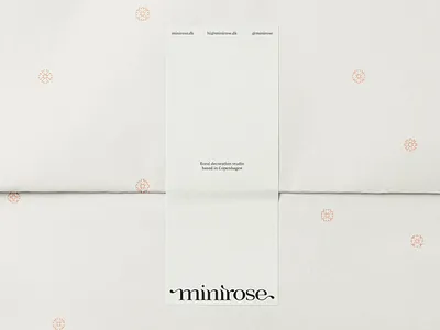 Minirose packaging branding design graphic design illustration layout logo packaging typography
