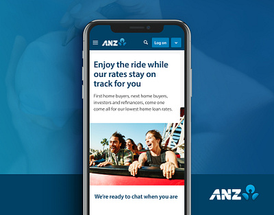 ANZ - Offers & Rates responsive user experience